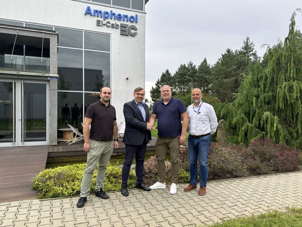 From left to right: Tomasz Andrucewicz (Service Manager at El-Cab), Paweł Kaczalski (Managing Director at El-Cab), Hans Elgersma (Head of Global Parts at Ventura Systems) and Paweł Kowalczyk (Sales Director at El-Cab).