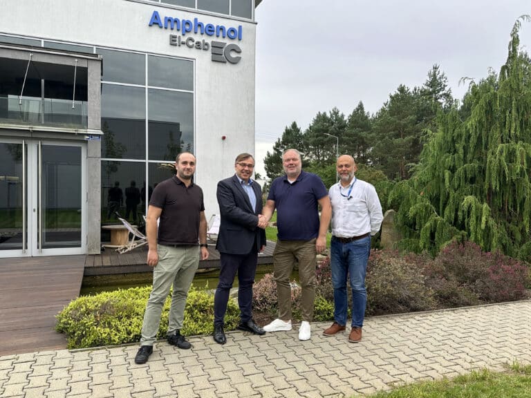 From left to right: Tomasz Andrucewicz (Service Manager at El-Cab), Paweł Kaczalski (Managing Director at El-Cab), Hans Elgersma (Head of Global Parts at Ventura Systems) and Paweł Kowalczyk (Sales Director at El-Cab).